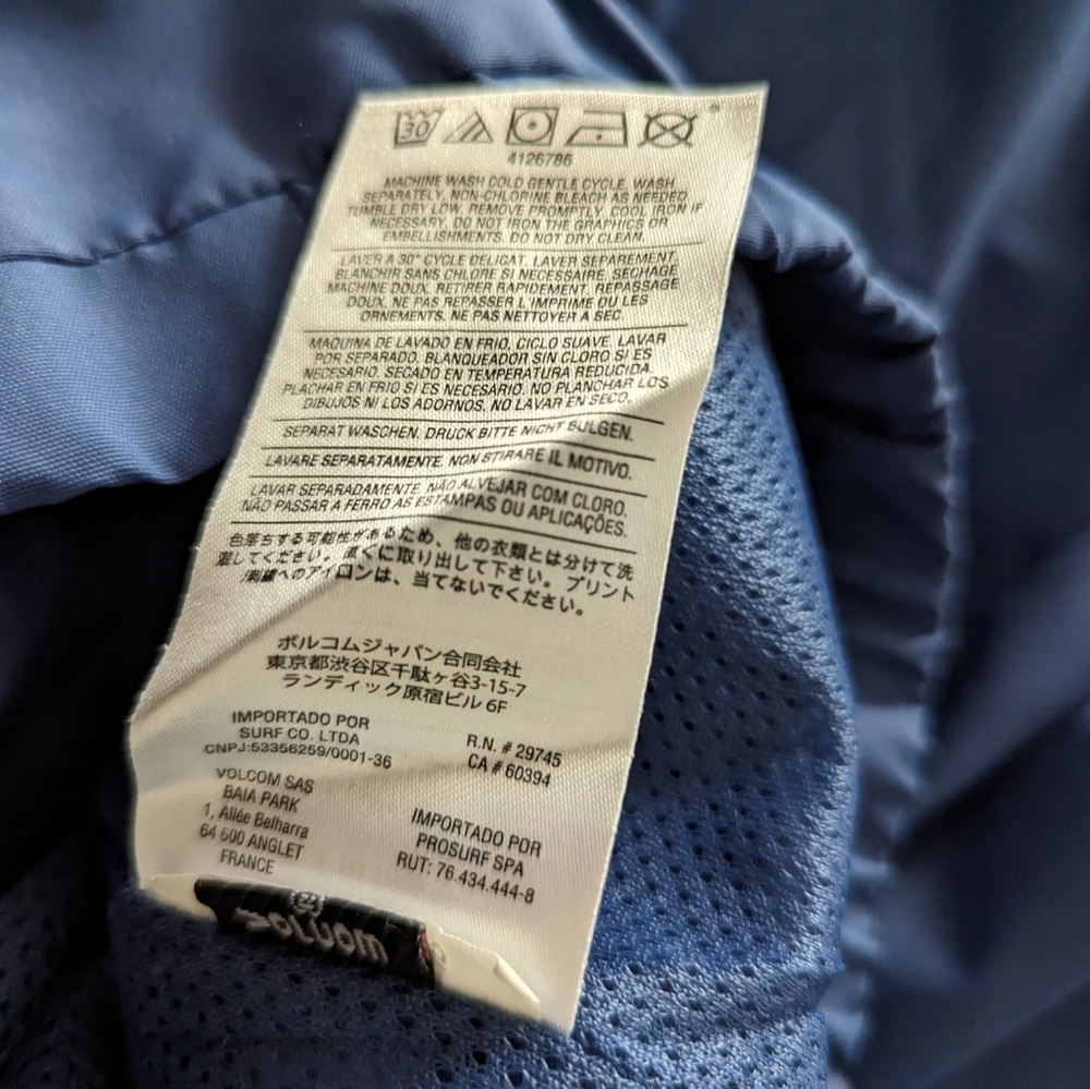 Volcom blue jacket - Picture 6 of 6